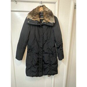 Andrew Marc Rabbit Fur Collar Down Filled Parka Jacket Women’s S Bloomingdale’s
